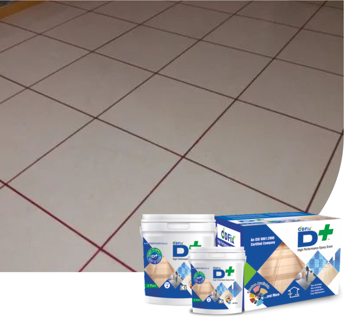 D+ Epoxy Tile Grout -2 Part (Regular/ Sparkle)